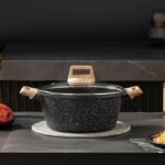 HOMERO Premium Die Cast Aluminum Kadhai With Glass Lid - 28cm