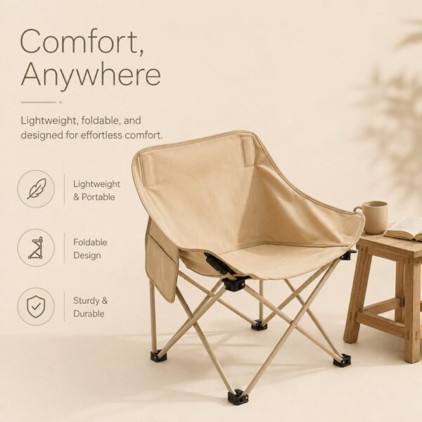 Homero Premium Foldable Camping Moon Lightweight Portable Chair
