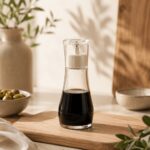 Homero Premium Glass Oil Dispenser with No-Drip Spout for Kitchen Use