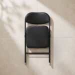 HOMERO Premium Heavy-Duty Metal Folding Padded Seat Backrest Chair