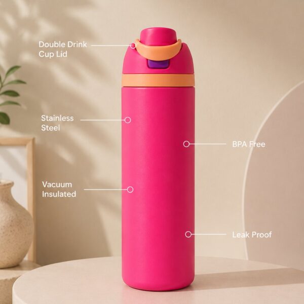 Premium Insulated Stainless Steel BPA Free Water Bottle - 960ml