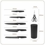HOMERO Premium Stainless Steel Kitchen Knife Set With Universal Block