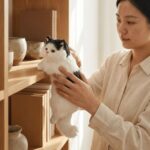 Homero Realistic Design Simulation Plush Hanging Cat