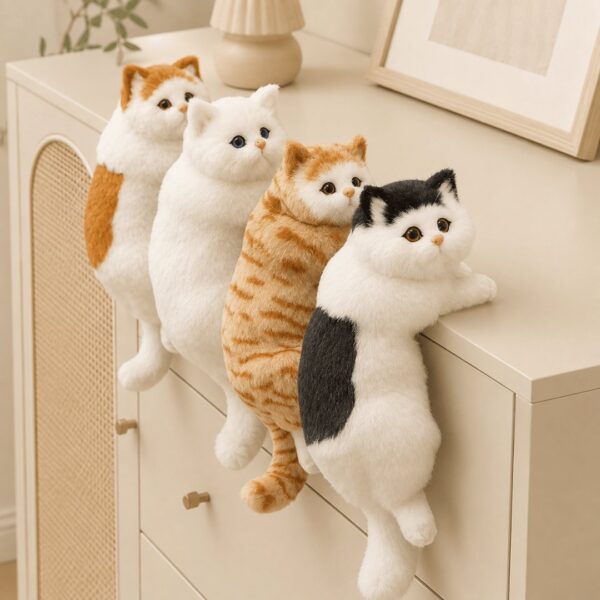 Homero Realistic Design Simulation Plush Hanging Cat
