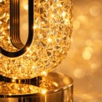 Homero Romantic Crystal Table Lamp Touch Control USB Rechargeable Gold Finish