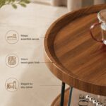 HOMERO Sepia Circular Reclaimed Classic Wood Table