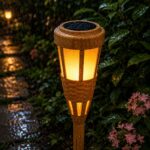 Homero Solar Flame Garden Light Outdoor Waterproof Design