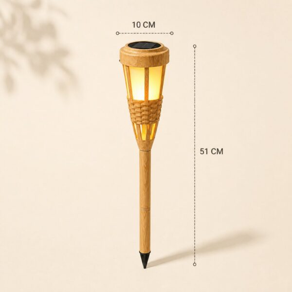Homero Solar Flame Garden Light Outdoor Waterproof Design