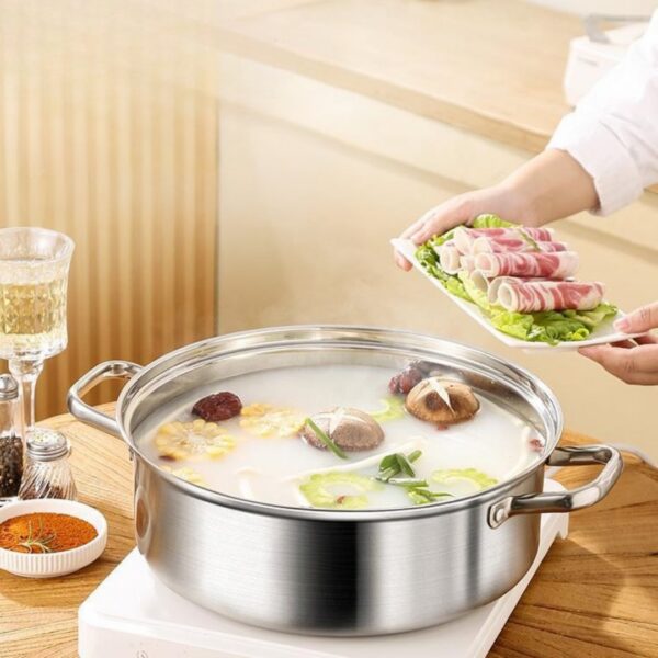Homero Stainless Steel Multi-Purpose Hot Pot with Thickened Bottom (28cm)