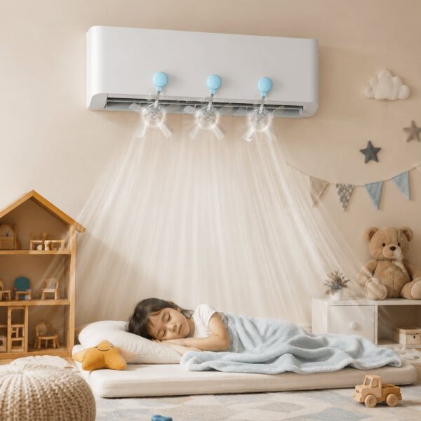 Homero Suction Cup Mounted Wind Deflector for Air-Conditioners
