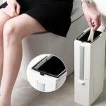 Homero Ultra Slim Bathroom Trash Can with Toilet Brush - 4L
