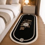 Homero Ultra Soft Cashmere Touch Bedroom Mat Non Slip Surface