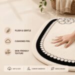 Homero Ultra Soft Cashmere Touch Bedroom Mat Non Slip Surface