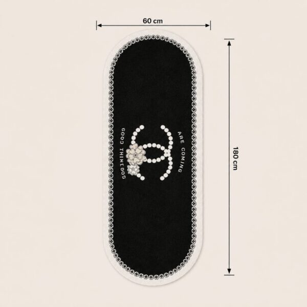 Homero Ultra Soft Cashmere Touch Bedroom Mat Non Slip Surface