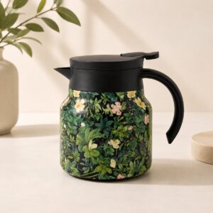 Homero Vintage Floral Stainless Steel Elegant Insulated Teapot - 800ml
