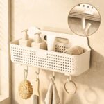 Homero Wall-Mounted Multi-Purpose Storage Basket with Hooks