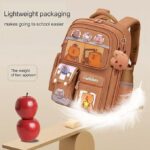 Korean Style Capybara Waterproof Kids School Backpack