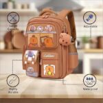 Korean Style Capybara Waterproof Kids School Backpack